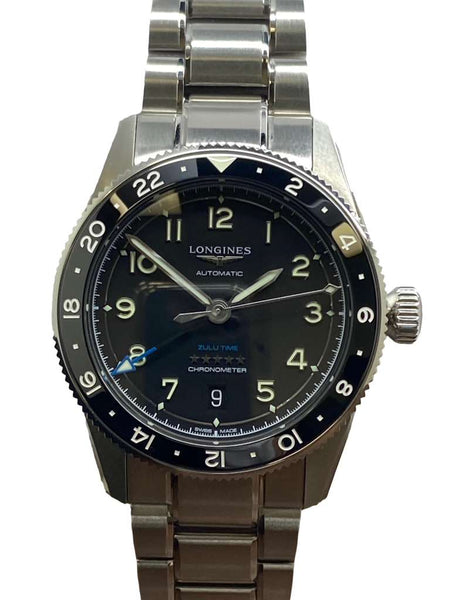 Longines Spirit Zulu Time L3.802.4.53.6 Black Dial Automatic Men's Watch