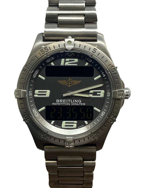 Breitling Aerospace Titanium E65362 Black Dial Quartz Men's Watch