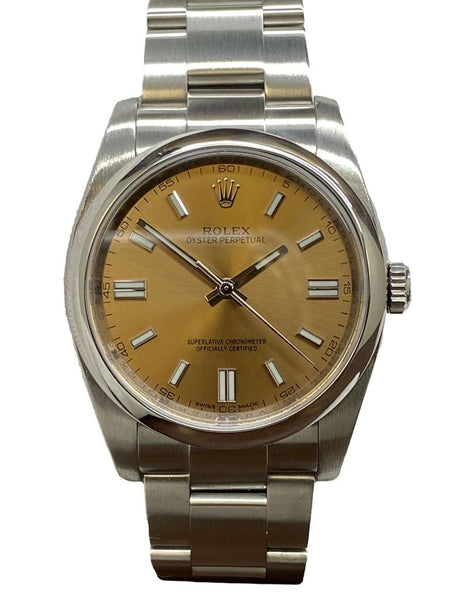 Rolex Oyster Perpetual 36mm 116000 White Grape Dial Automatic Watch