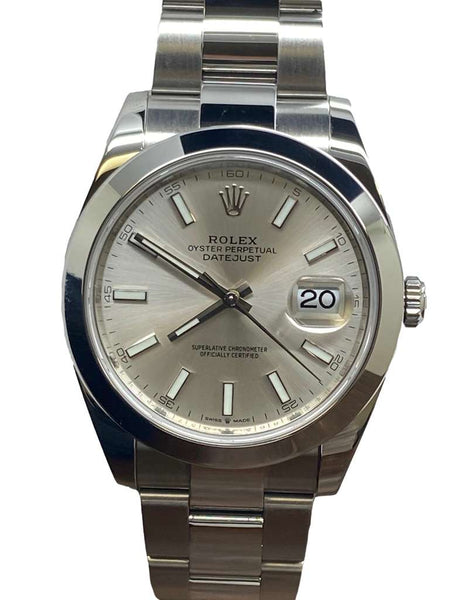 Rolex Datejust 41mm B&P 126300 Silver Dial Automatic Men's Watch