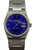 Rolex Datejust Oysterquartz 18K Fluted Bezel 17000 Custom Blue Roman Dial Quartz Watch