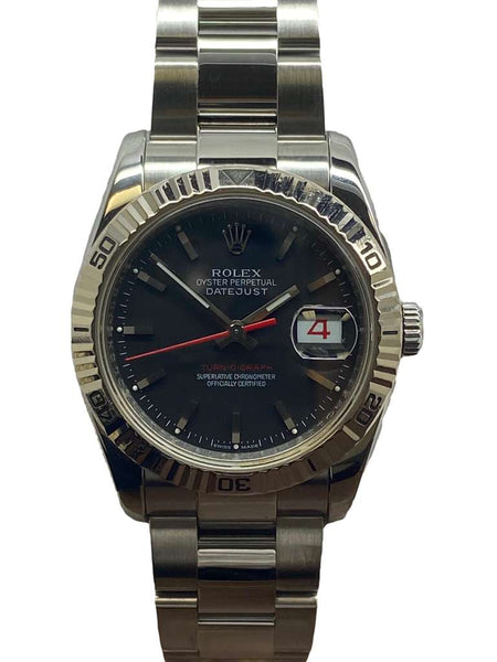 Rolex Datejust Turn-o-graph 116264 Rhodium Dial Automatic Men's Watch