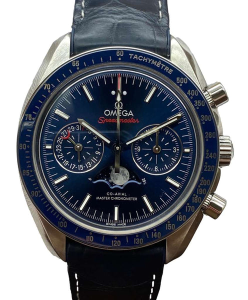 Omega Speedmaster Moonphase 304.33.44.52.03.001 Blue Dial Automatic Men's Watch