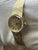 Rolex Vintage Precision Solid 14K Gold 8344 Champ Linen Dial Hand Wind Women's Watch