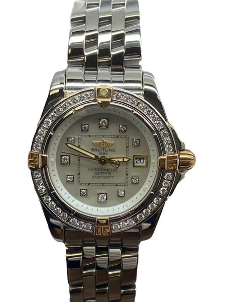 Breitling Cockpit Factory Bezel B71356 MOP Diamond Dial Quartz Women's Watch