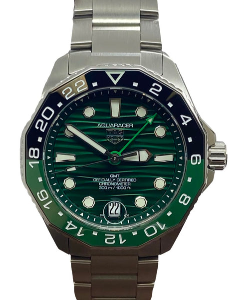TAG Heuer Aquaracer GMT WBP5115.BA0013 Green Dial Automatic Men's Watch