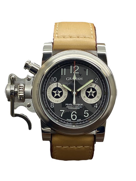 Graham Chronofighter Pearl Harbor L.E 100pcs 2CFAS.B16A.L37B Gray Dial Automatic Men's Watch