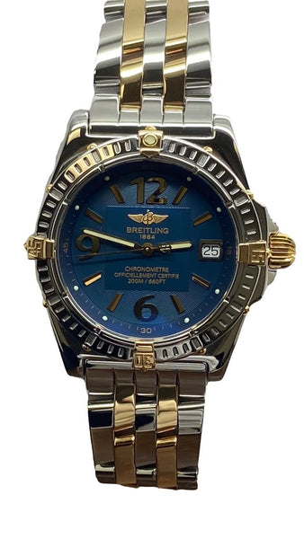 Breitling Callisto 34mm B77346 Blue Dial Quartz Women's Watch