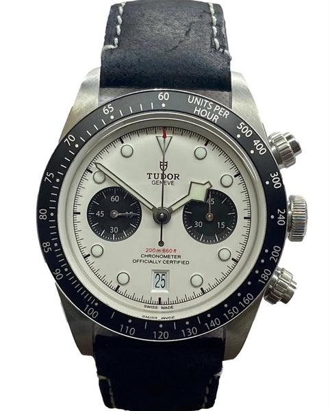 Tudor Black Bay Chrono B&P 79360N White Panda Dial Automatic Men's Watch