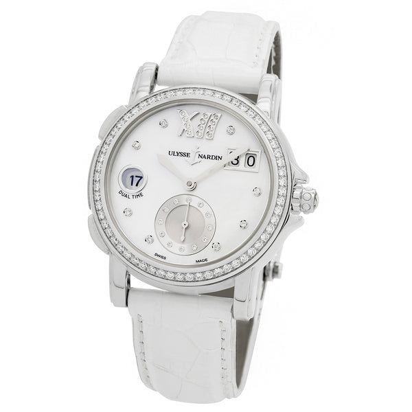 Ulysse Nardin GMT Big Date 243-22B/391 Mother of Pearl Dial Automatic Women's Watch