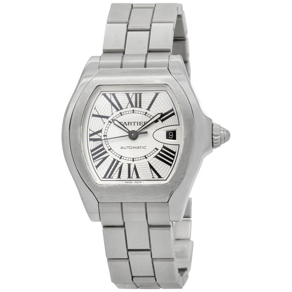 Cartier Roadster W6206017 Silver Opaline Dial Automatic Men's Watch