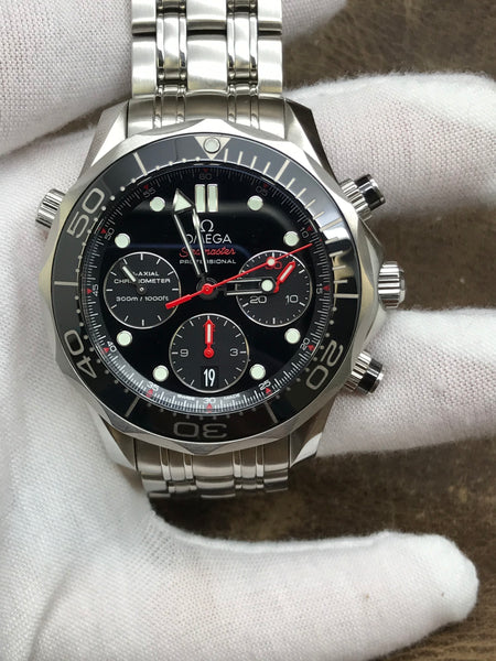 Omega Seamaster 300m Co-Axial Chronograph 212.30.42.50.01.001 Black Dial Automatic Men's Watch
