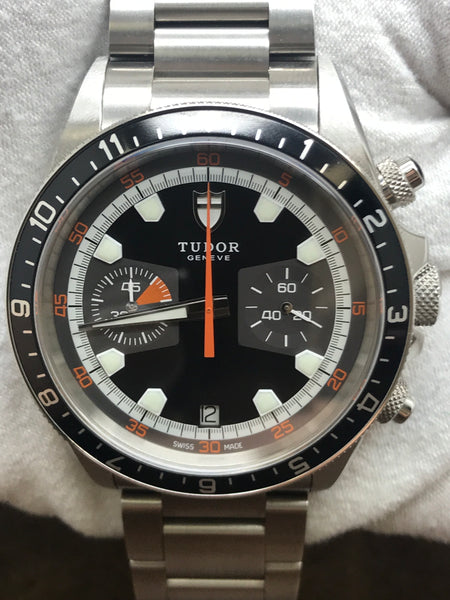 Tudor Heritage Chrono 70330N Black Dial Automatic Men's Watch