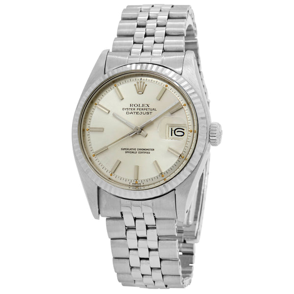 Rolex Datejust Pie Pan Dial 1601 Silver-tone Dial Automatic Watch