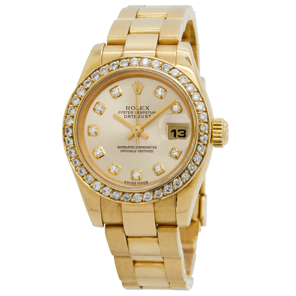 Rolex Datejust 179178 Gold Dial Automatic Women's Watch