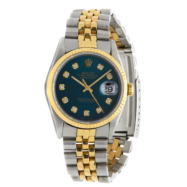Rolex Datejust 16233 Blue Dial Automatic Watch