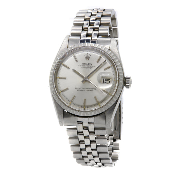 Rolex Datejust 36mm Vintage 1603 Silver Dial Automatic Watch