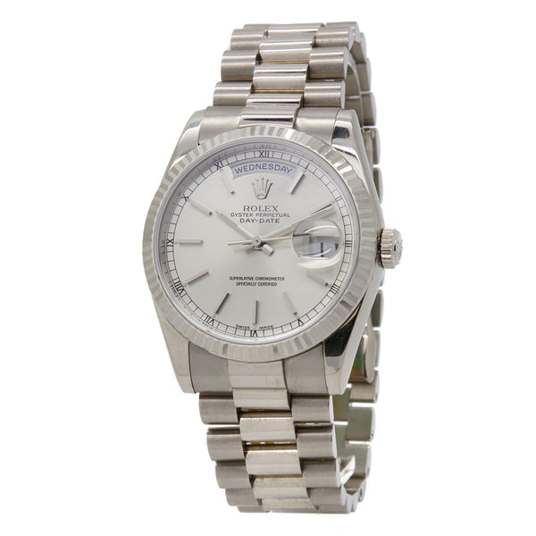 Rolex Day Date President 118239 Silver Dial Automatic Watch