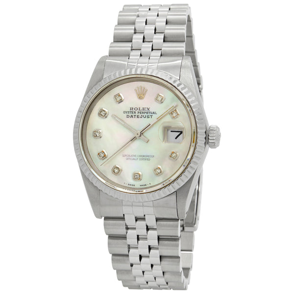 Rolex Datejust 36mm 16014 Mother of Pearl Dial Automatic Watch