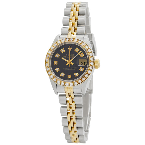Rolex Datejust 26mm 69173 Black Dial Automatic Women's Watch