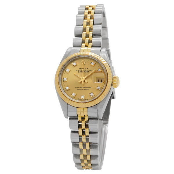 Rolex Datejust 26mm 69173 Champagne Dial Automatic Women's Watch