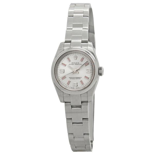 Rolex Oyster Perpetual 26mm 176200 Silver Dial Automatic Women's Watch