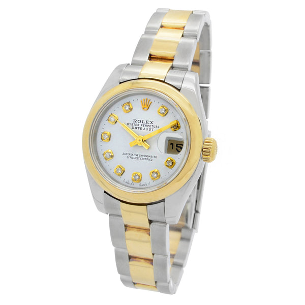 Rolex Datejust 26mm Lady 26 179163 White Dial Automatic Women's Watch