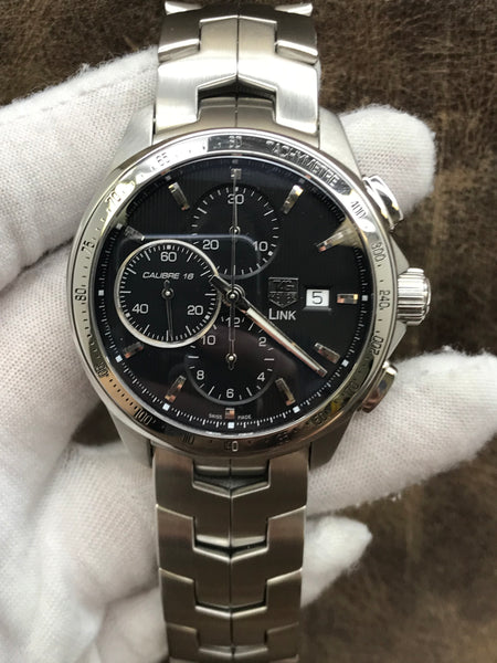 TAG Heuer Link Chronograph CAT2010 Black Dial Automatic Men's Watch