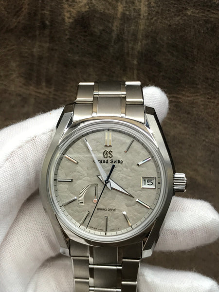 Grand Seiko Spring Drive SBGA415 Taisetsu: The deep Snow of Winter Mother of Pearl Dial Automatic Men's Watch