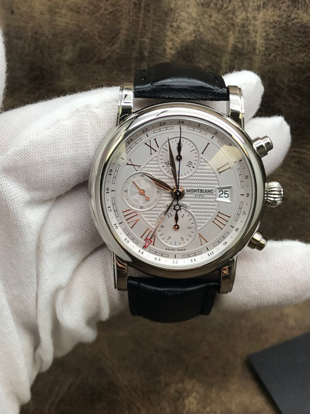 Montblanc Star Roman Carpe Diem 113880 Silver Dial Automatic Men's Watch