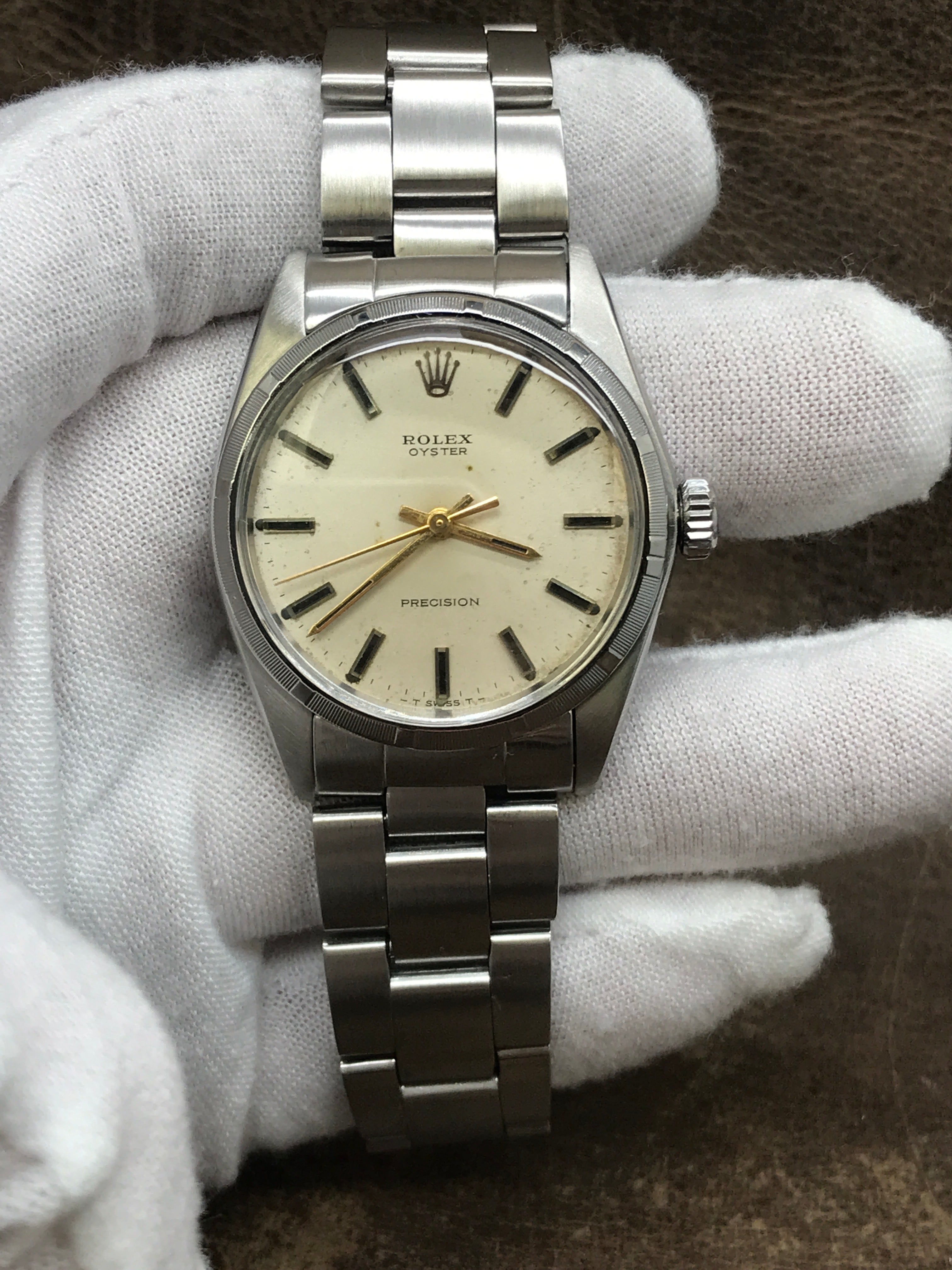 6427 Rolex Oyster Precision 6427 Silver Dial Manual Wind Watch – Signature ...