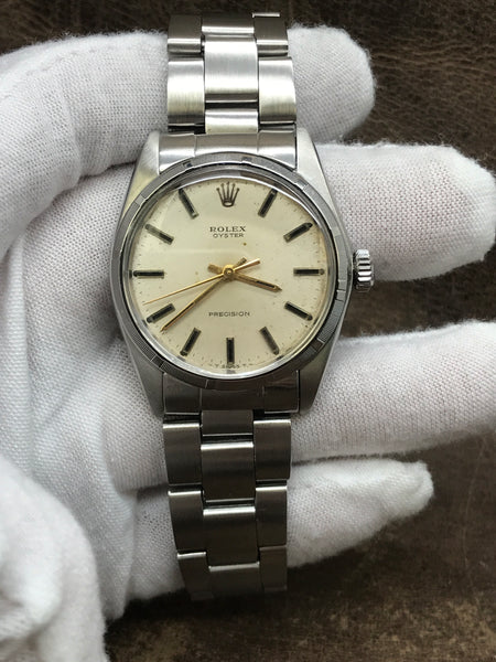 Rolex Oyster Precision 6427 Silver Dial Manual Wind Watch