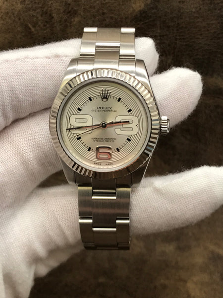 Rolex Oyster Perpetual Midsize 177234 Silver Dial Automatic  Women's Watch