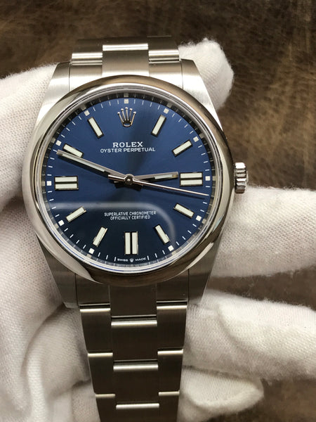 Rolex Oyster Perpetual 41 124300 Blue Dial Automatic Men's Watch