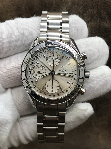 Omega Speedmaster Day-Date 3523.30.00 Silver Dial Automatic Men's Watch