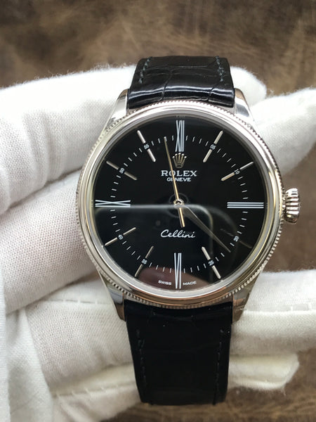 Rolex Cellini Time 50509 Black Dial Automatic Men's Watch