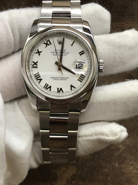 Rolex Datejust 36mm 116200 White Dial Automatic Watch