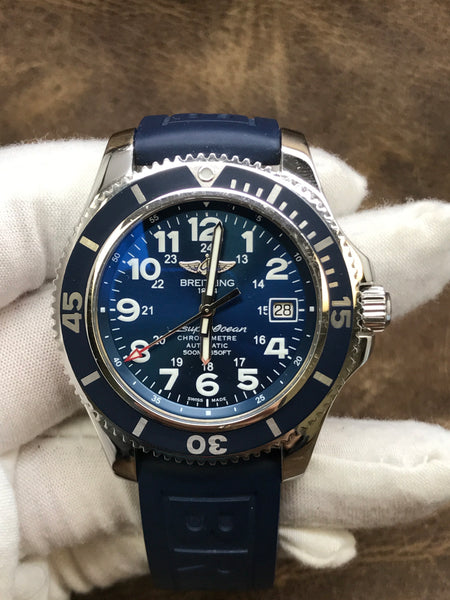 Breitling Superocean II 42 A17365 Blue Dial Automatic Men's Watch