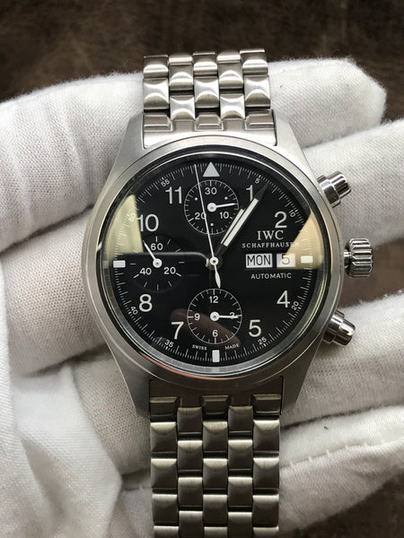 IWC Pilot's Watch Chronograph IW3706 Black Dial Automatic  Men's Watch