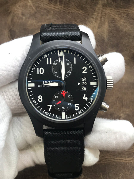 IWC Pilot's Watch Chronograph Top Gun Edition IW388001 Black Dial Automatic  Men's Watch