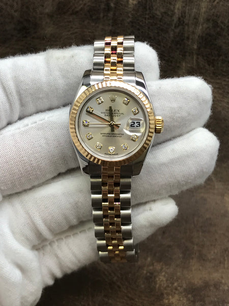 Rolex Datejust 179173 Silver Dial Automatic  Women's Watch
