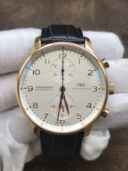 IWC Portuguese Chronograph IW371480 Silver Dial Automatic  Men's Watch