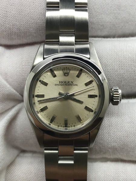 Rolex Oyster Perpetual 6718 Silver Dial Automatic Women's Watch
