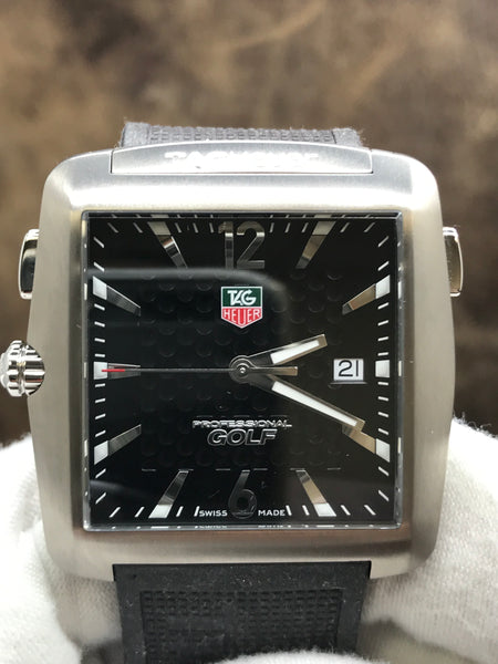 TAG Heuer Professional Golf Tiger Woods Edition WAE1111-0 Black Dial Quartz Watch