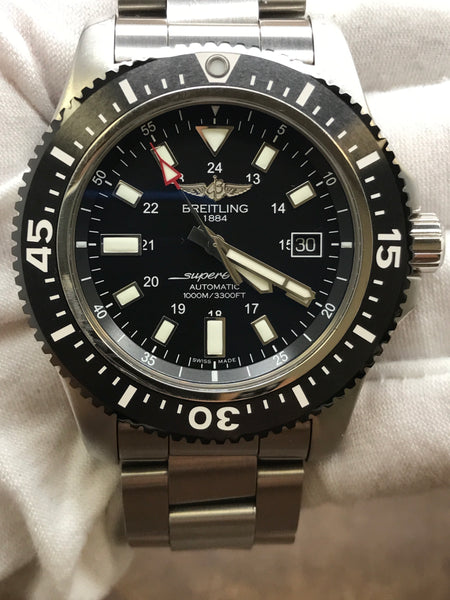 Breitling Superocean 44 Y17393 Black Dial Automatic Men's Watch