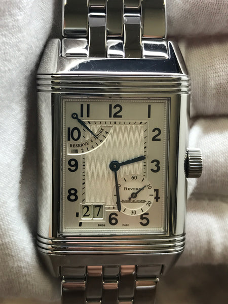 Jaeger-Lecoultre Reverso Grande Date 240.8.15 Silver Dial Manual Wind Watch