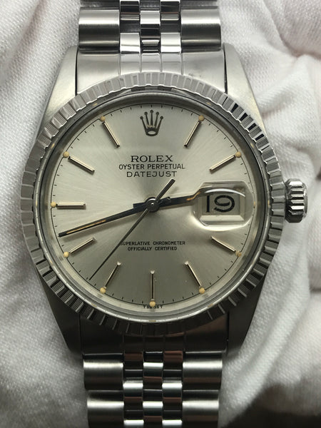 Rolex Datejust 36mm 16030 Silver Dial Automatic Watch