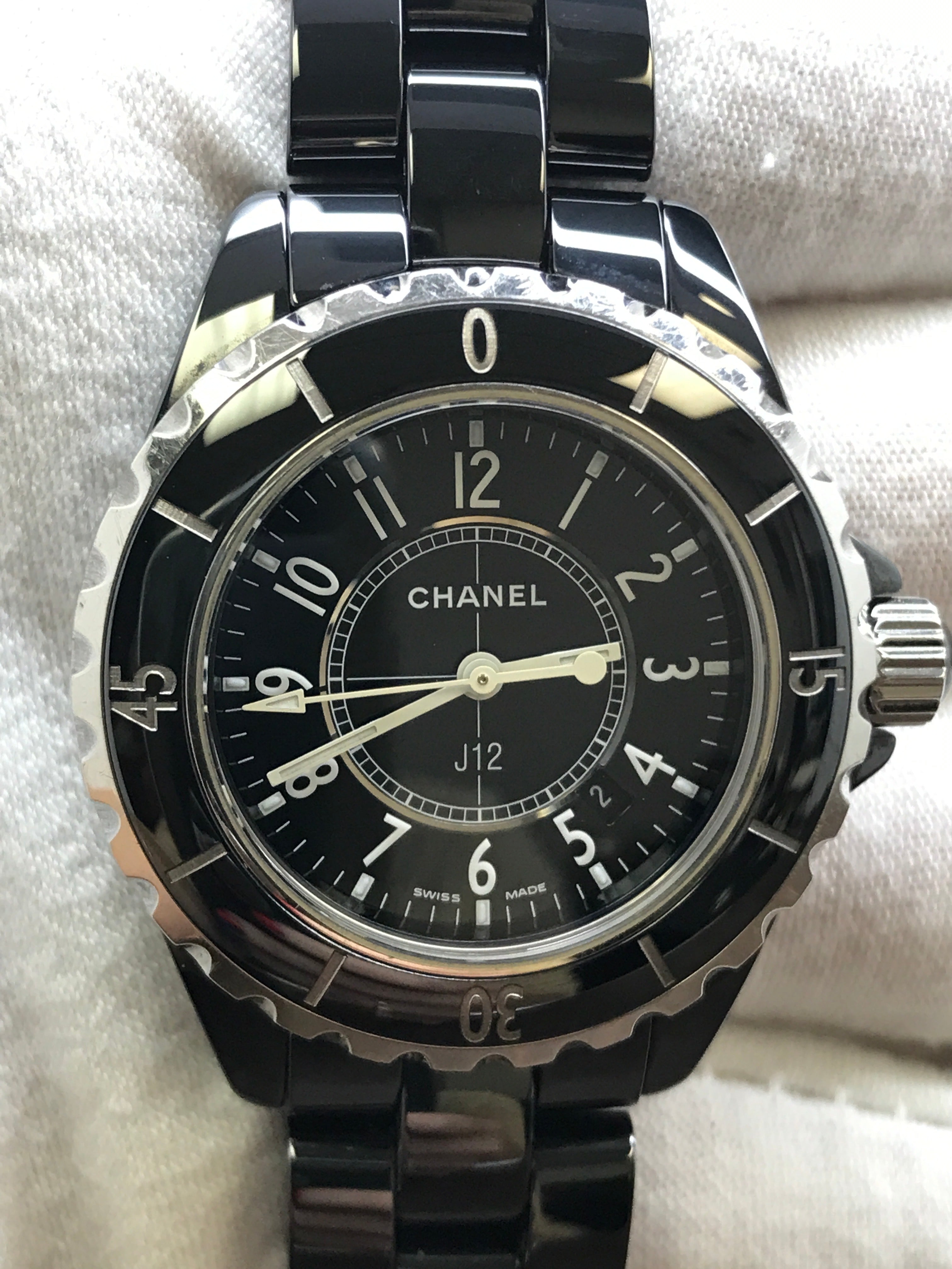 J12 Chanel J watch12 H0682 Black Steel Ceramic ref.168805 - Joli