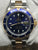 Rolex Submariner Date B&P 16613 Custom Blue Dial Automatic Men's Watch