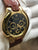 Ebel Date Lichine Solid 18k Gold Black Dial Quartz Men's Watch